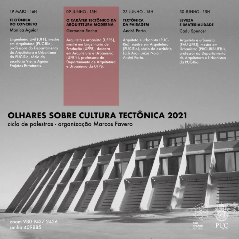 Palestra 2021 Carater Tectonico Arquitetura Moderna